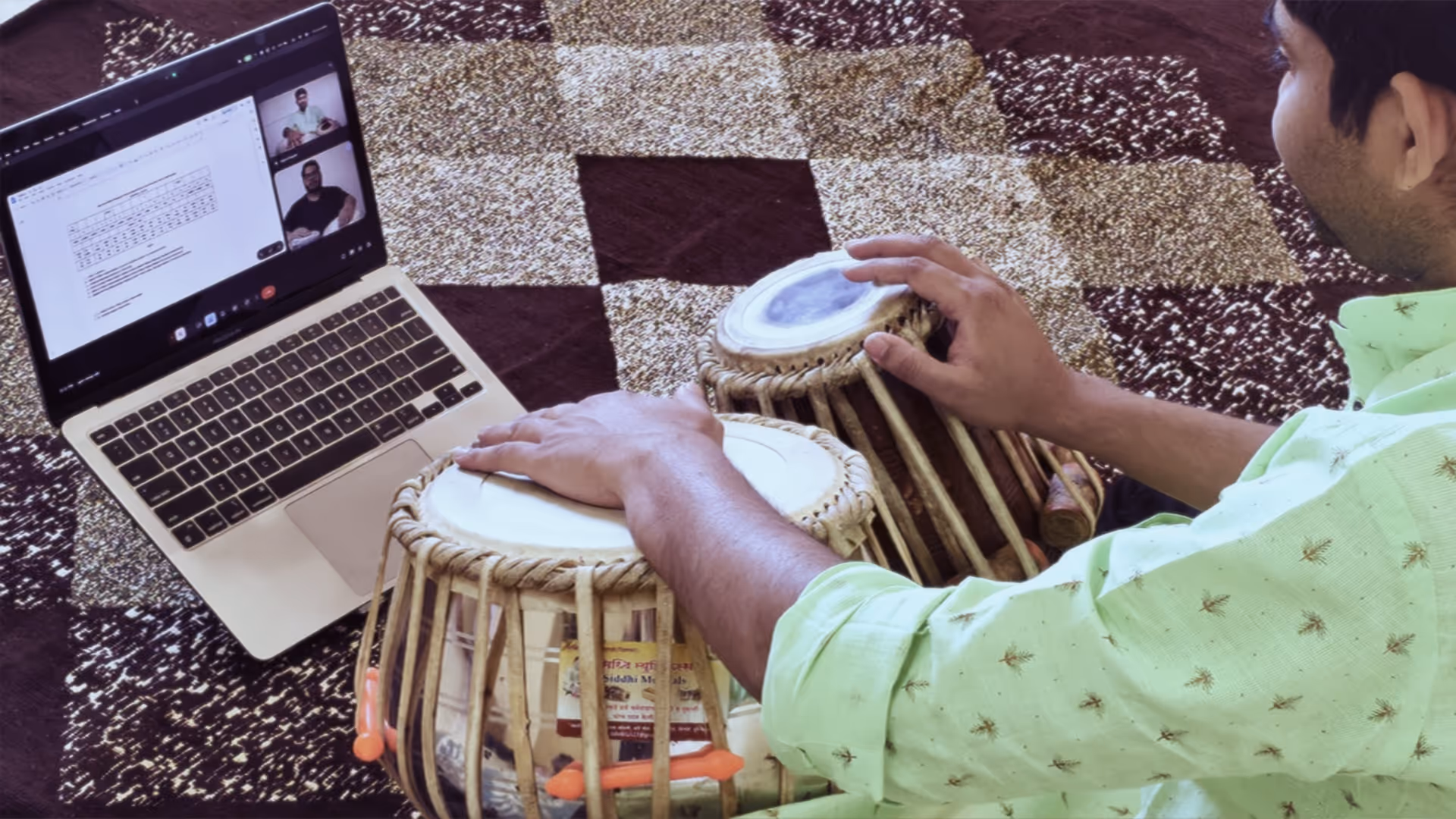 Student's weekly tabla practice plan and progress tracking